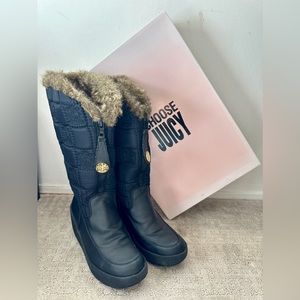 Juicy Couture Zip Up Wedge Boots